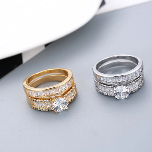 Simulated Diamond Engagement Rings